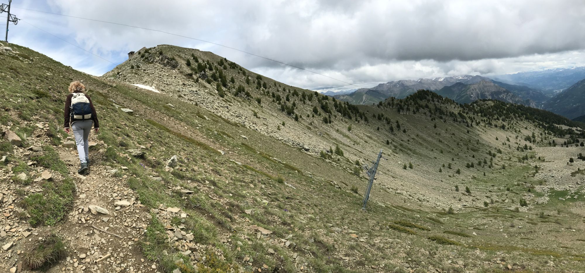 Col Bas, montée vers le fort de Dormillouse
