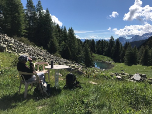 Col bas, le Lac de la Cabane