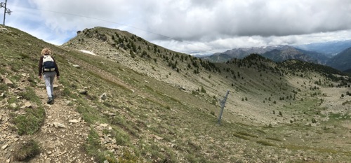 Col Bas, montée vers le fort de Dormillouse