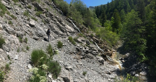 Col de Gleize. Rando de Chaudun, le long du Petit Buëch