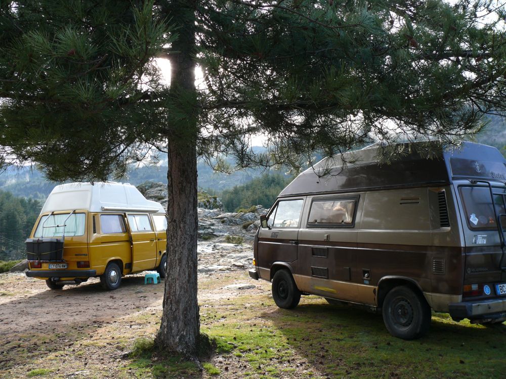 Bivouac retour du col de Vergio