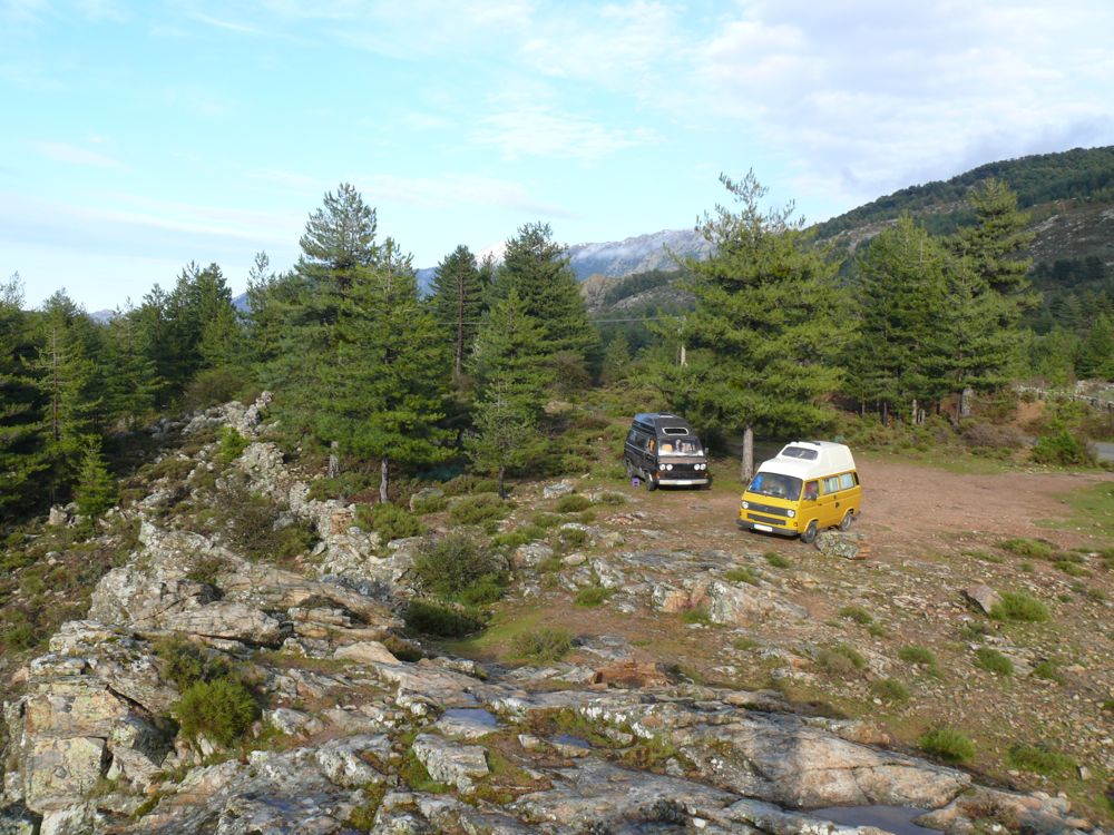 Bivouac retour du col de Vergio