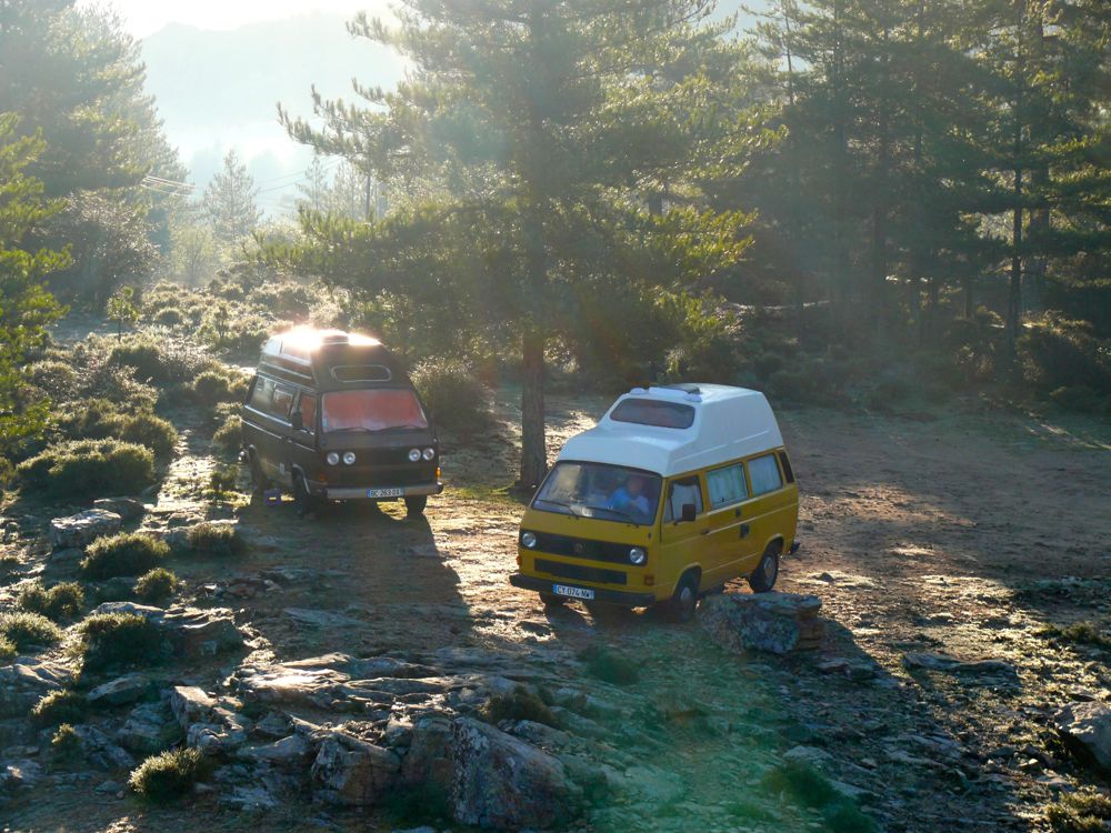 Bivouac retour du col de Vergio