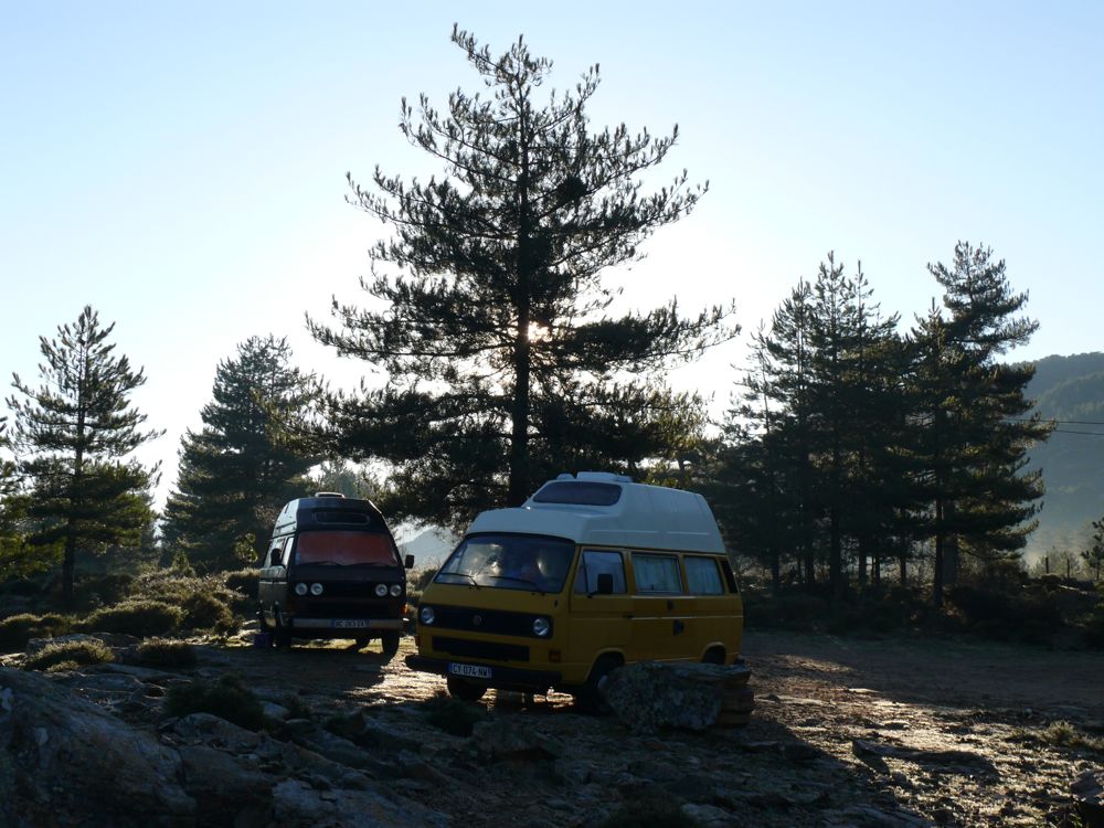 Bivouac retour du col de Vergio