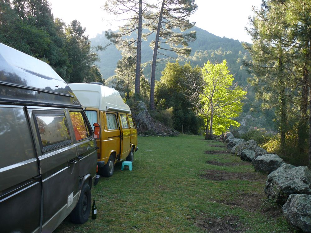 Bivouac dans le défilé de l'Inzecca