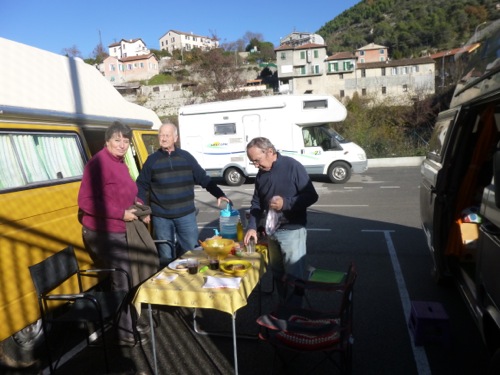 Déjeuner à l'Escarene